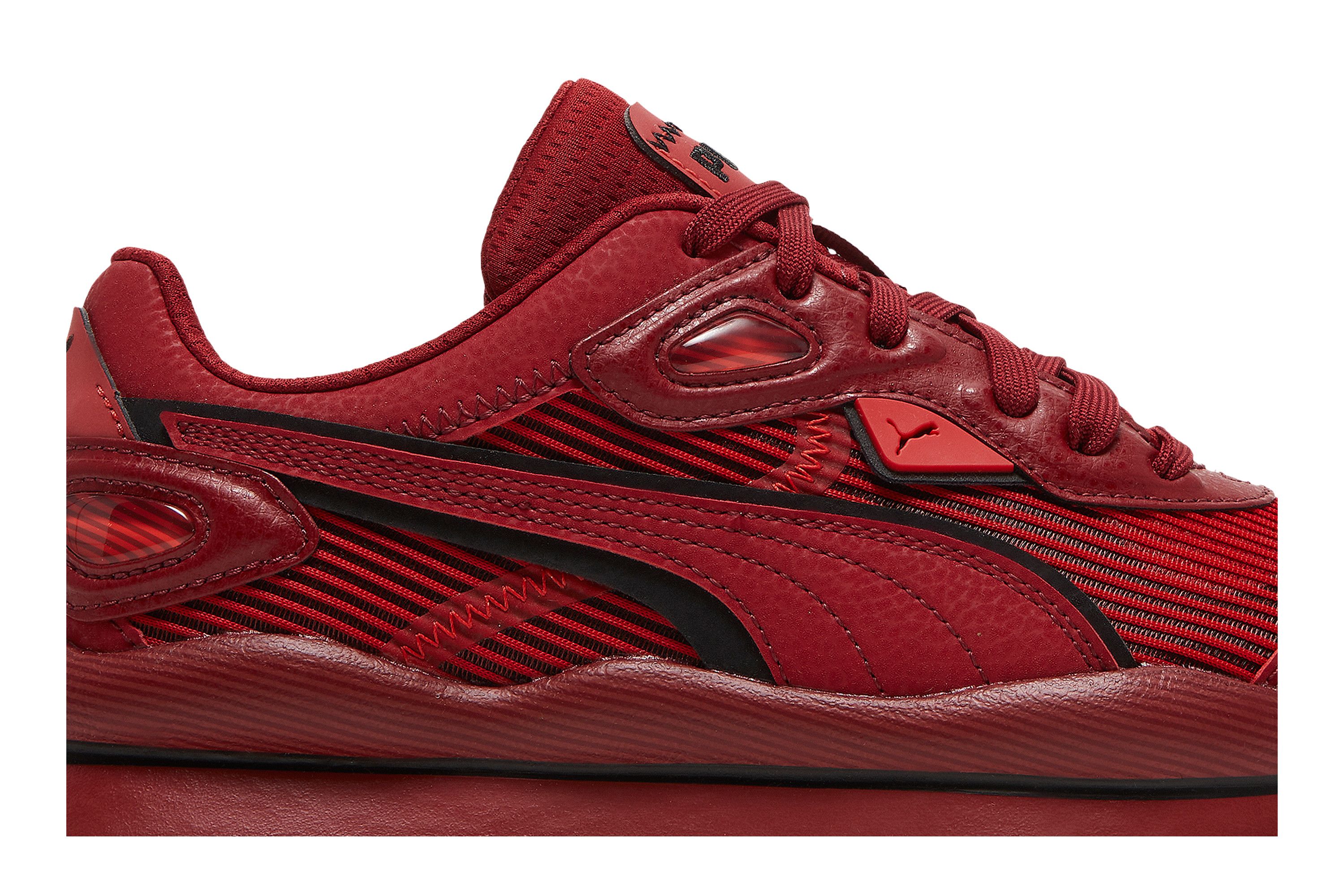 Pre-owned Puma Street Rider Jr 'red Dahlia'