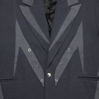 Buy Kiko Kostadinov Balla Tailored Jacket 'Charcoal Grey/Vessel
