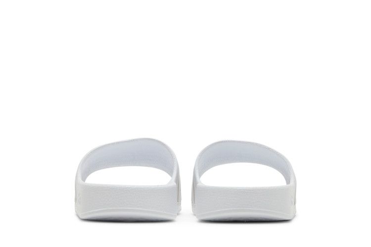 adidas Adilette Aqua Slides Cloud White Platinum Metallic — foto 7