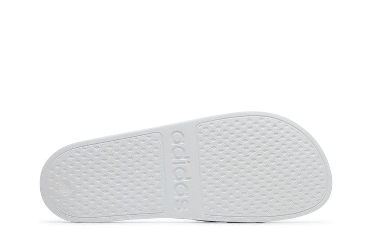 adidas Adilette Aqua Slides Cloud White Platinum Metallic — foto 5