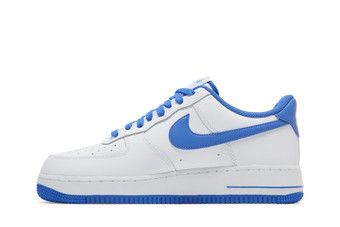 nike air force 1s blue and white