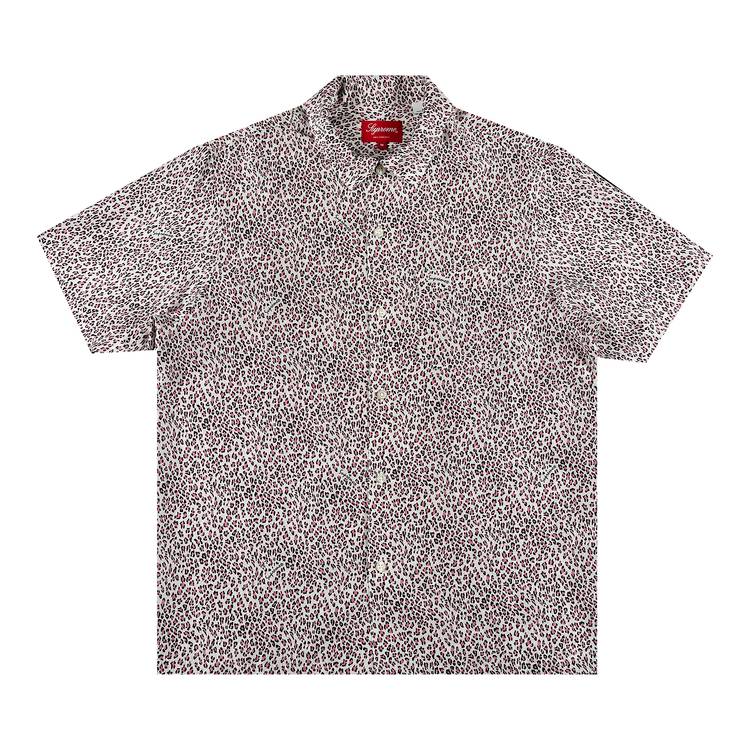 Buy Supreme Leopard Silk Short-Sleeve Shirt 'Pink' - SS22S37