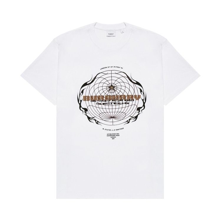 ★Burberry★ Globe Graphic Print Short Sleeve T-Shirt Black Burberry Globe Graphic Short Sleeve Tee Shirt Black | Grailed