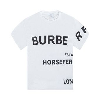 【BURBERRY】T-SHIRT Buy Burberry Horseferry Print Oversized T-Shirt 'White