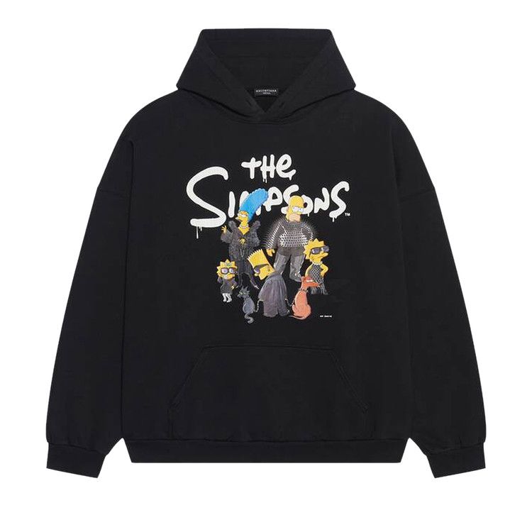 Balenciaga Wide Fit Hoodie Black