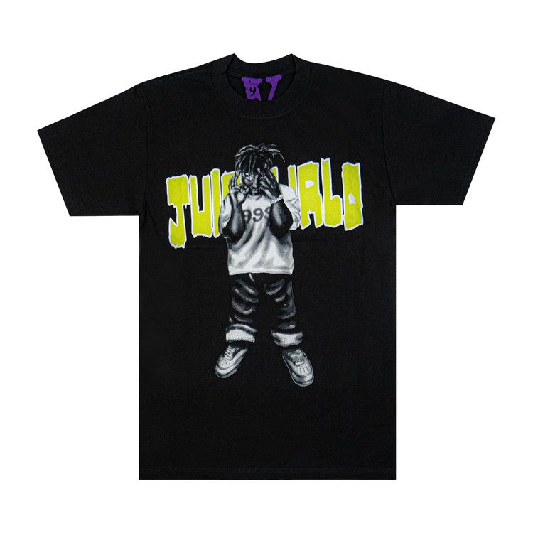 Juice Wrld x Vlone Man of the Year パーカー ブラック Juice Wrld x Vlone Man of the Year Tee Black Men's - SS20 - US
