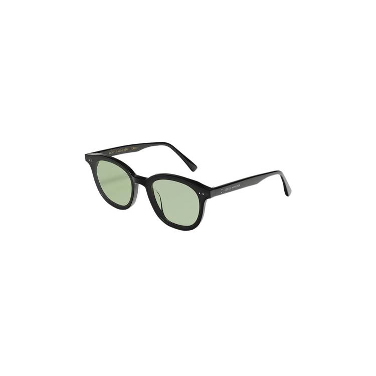 Buy Gentle Monster Lutto 01 Glasses 'Black/Green' - LANG 01 BLGR