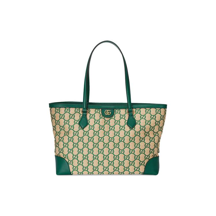Buy Gucci Ophidia Medium GG Tote Bag 'Green GG Straw Effect' - 631685 2Y4EG  8965