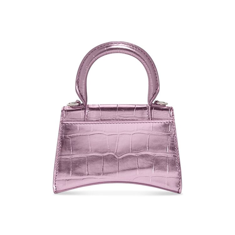 Buy Balenciaga Hourglass Mini Handbag With Chain 'Pink