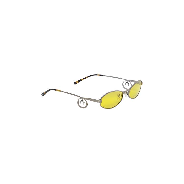 Buy Marine Serre x Vuarnet Swirl Frame Oval Sunglasses 'Yellow