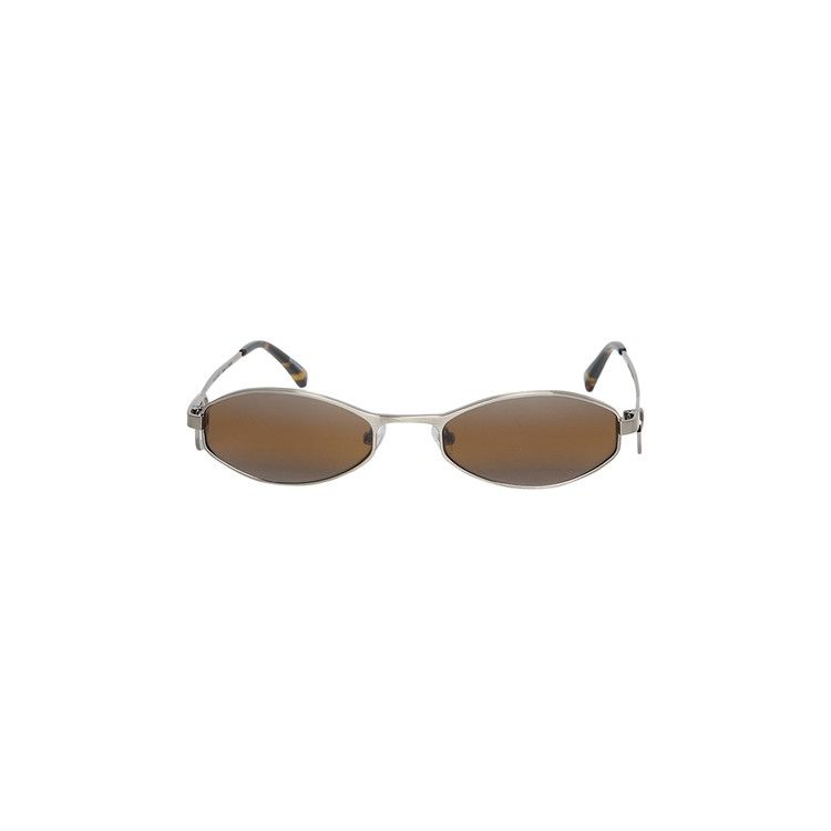Marine Serre X Vuarnet Swirl Frame Oval Sunglasses 'black'