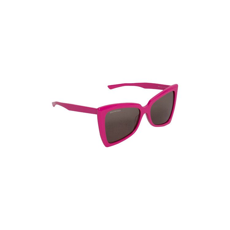 Balenciaga Modern Cat Eye Sunglasses Fuchsia