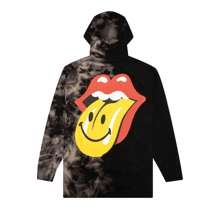 Market x Rolling Stones Smiley Tie-Dye Hoodie 'Black Tie-Dye'