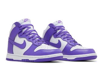 NIKE WMNS DUNK HIGH ダンク ハイ ホワイト　パープル NIKE公式】レディース ダンク HIGH 'Varsity Purple' (W NIKE