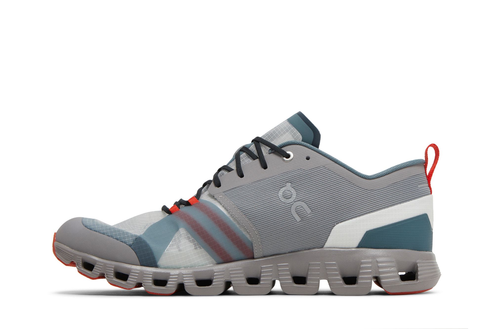 Pre-owned On Cloud X Shift 'alloy Red' In Grey