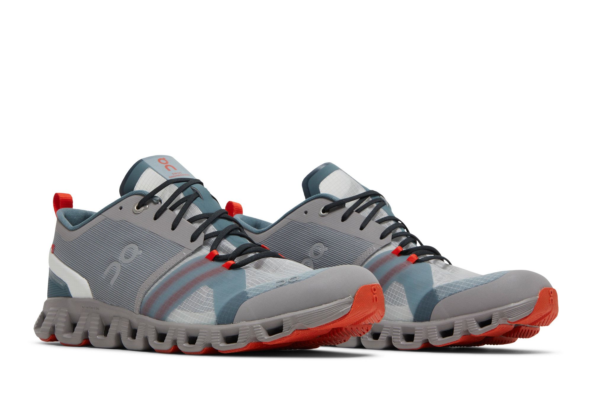 Pre-owned On Cloud X Shift 'alloy Red' In Grey