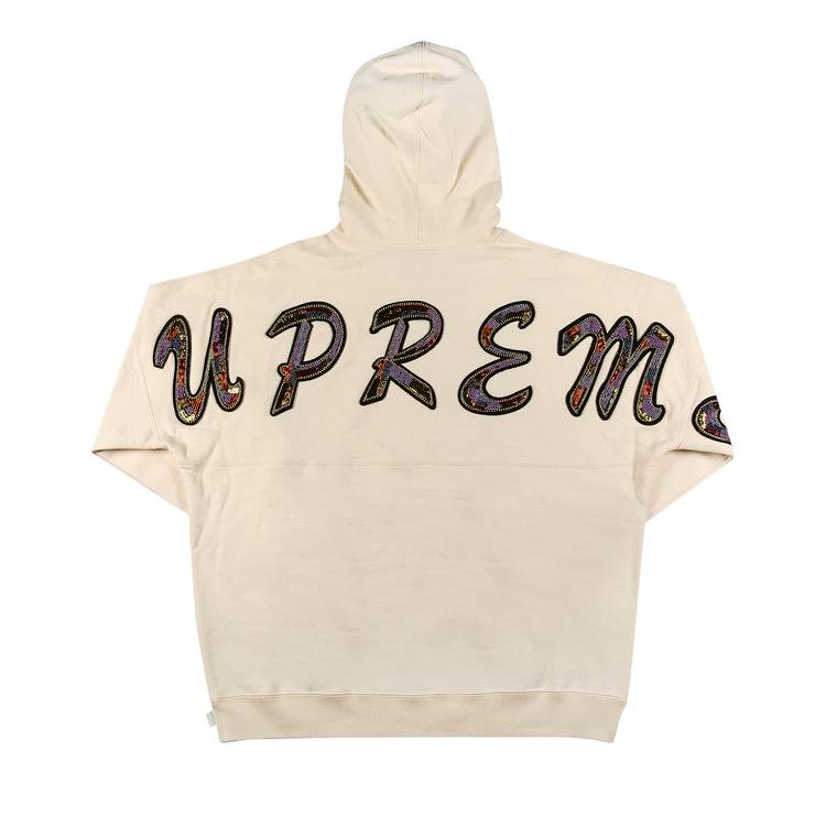 Buy Supreme Beaded Hooded Sweatshirt 'Natural' - SS22SW37 NATURAL