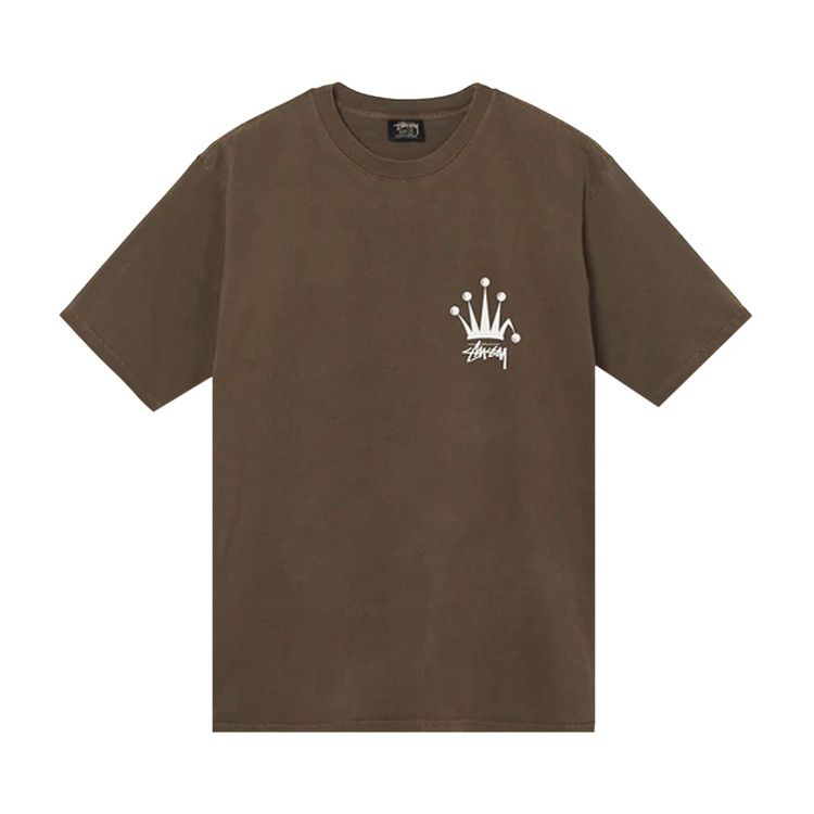 Buy Stussy Regal Crown Pigment Dyed Tee 'Coffee' - 1904771