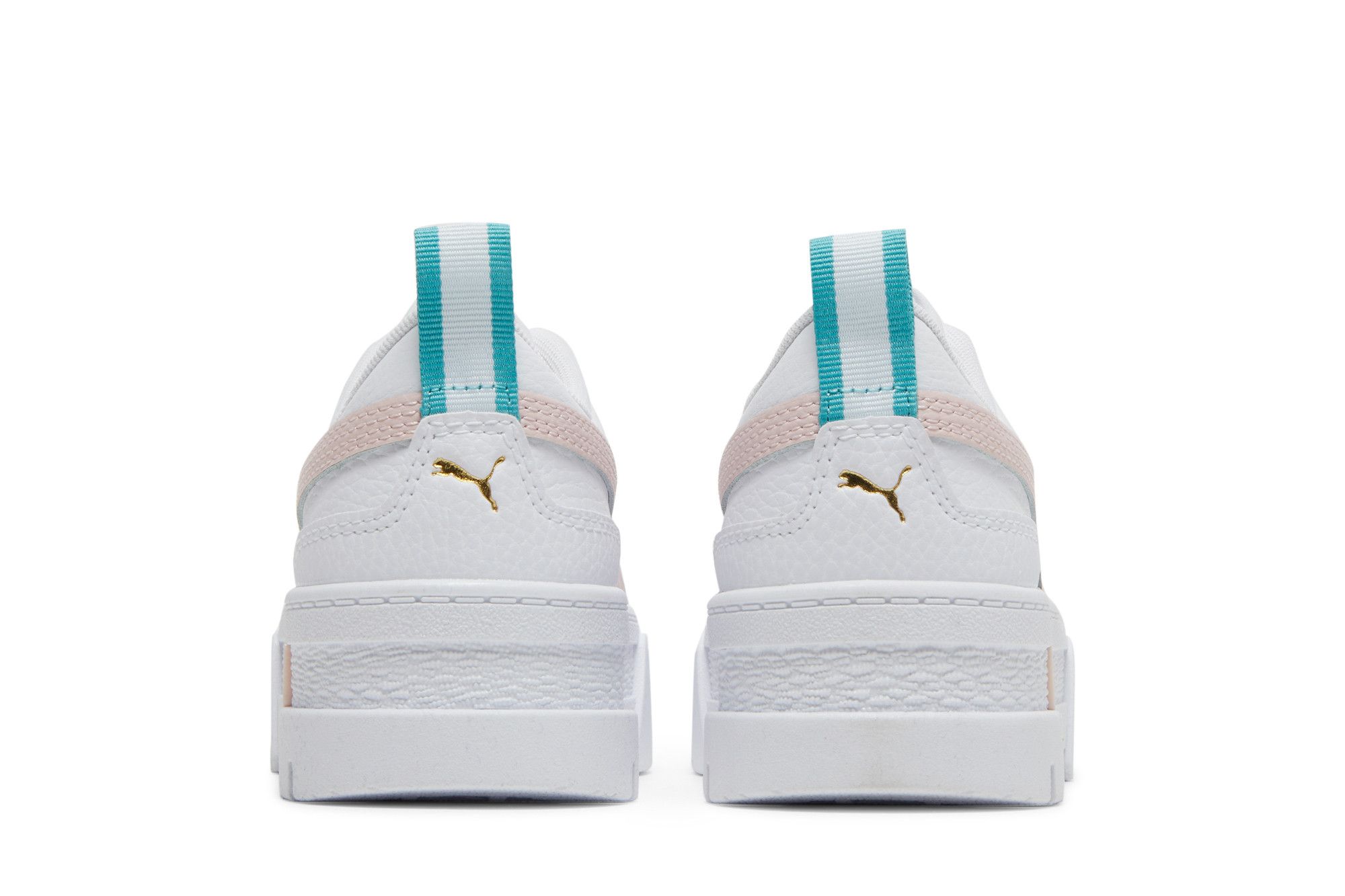 Pre-owned Puma Mayze Leather Jr 'white Chalk Pink'