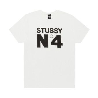 Buy Stussy No. 4 Tee 'White' - 1903433 WHIT | GOAT