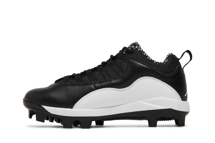 Jordan 10 Retro MCS Cleat Black White Men's - CQ9532-001 - US