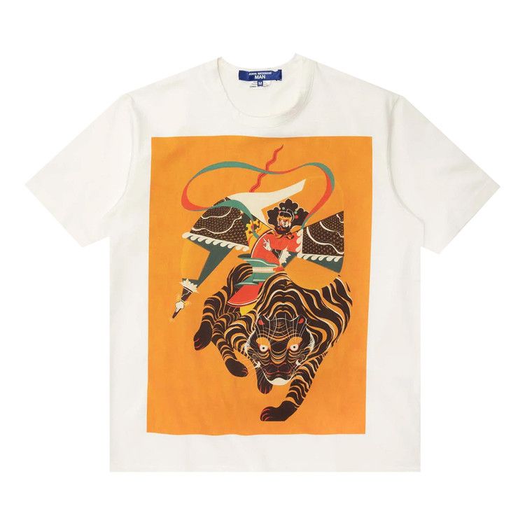 Buy Junya Watanabe Artwork Tee 'White/Orange' - WI T015 051 1 | GOAT