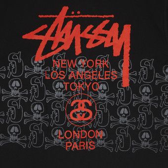 WORLD TOUR BLACKBOOK: Stussy アートブック Buy Stussy World Tour Skulls Tee 'Black' - 1903268 BLAC | GOAT