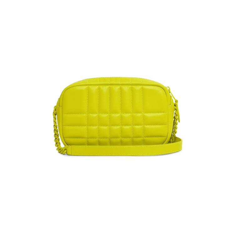 Burberry Mini Lola Quilted Leather Camera Bag Vivid Lime