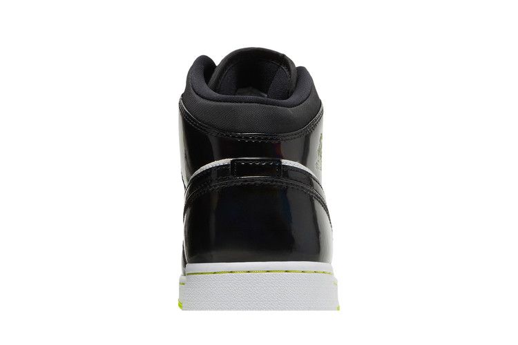 Air Jordan 1 Mid SE Gs Black Cyber