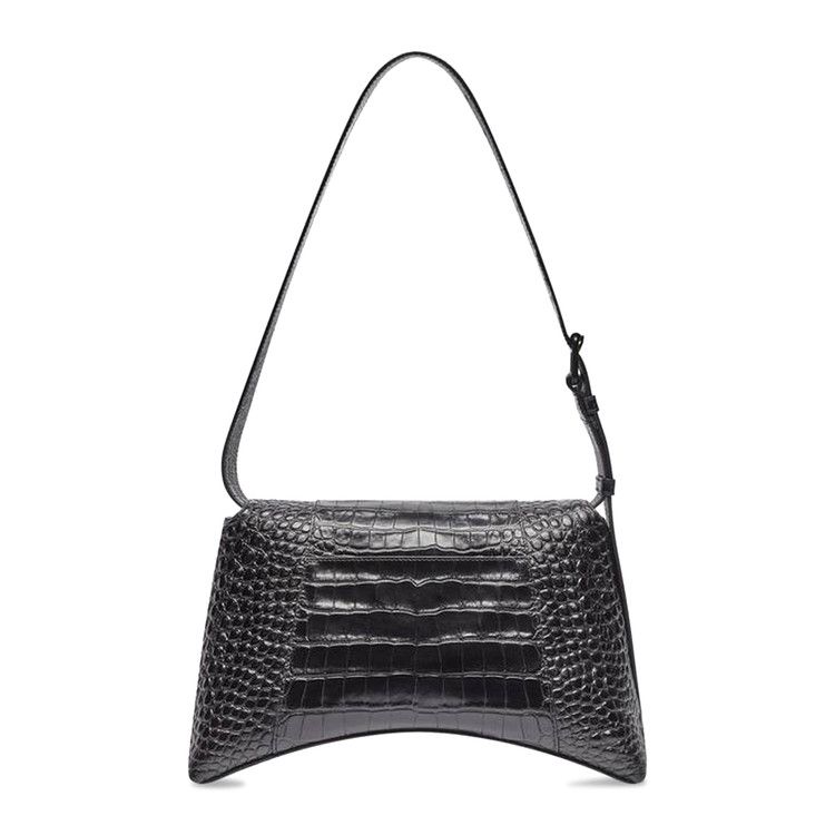 Balenciaga Medium Downtown Shoulder Bag Black