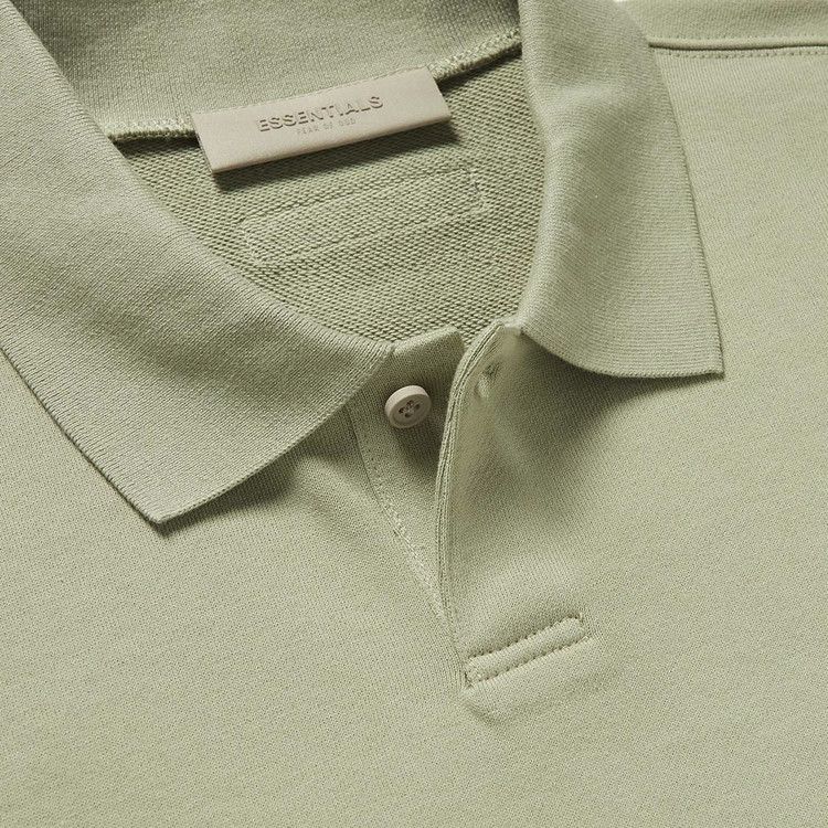 Buy Fear of God Essentials Long-Sleeve Polo 'Seafoam