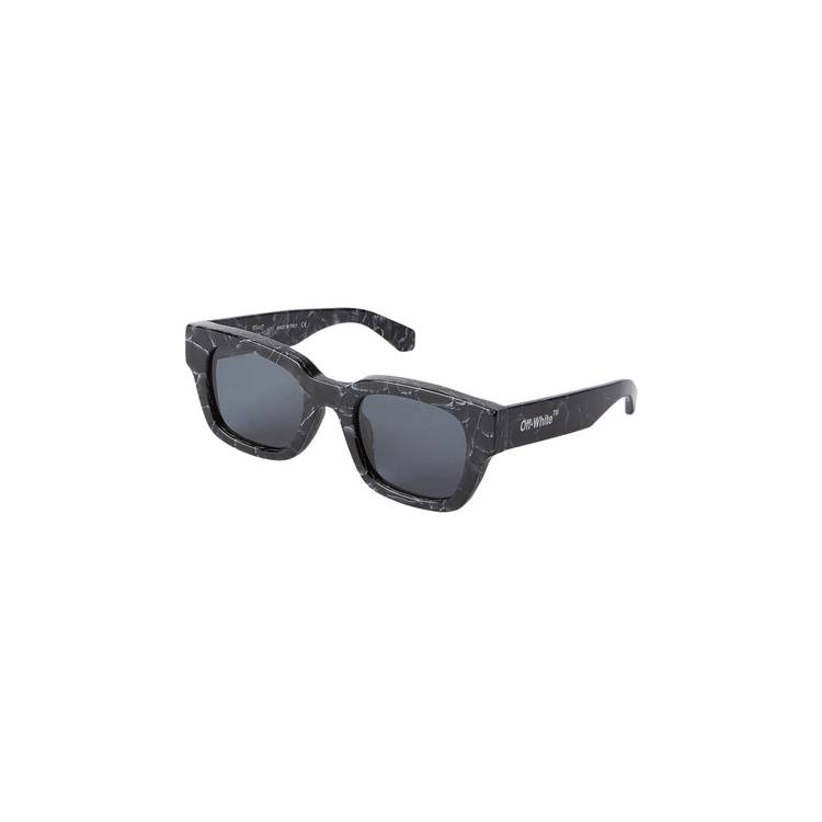 OFF-WHITE Lawton Square Sunglasses Black/Dark Grey (OERI109S24PLA0011007-FR)