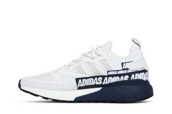 Buy ZX 2K Boost 'Bold Logo Graphic - White Navy' - FX7036 | GOAT