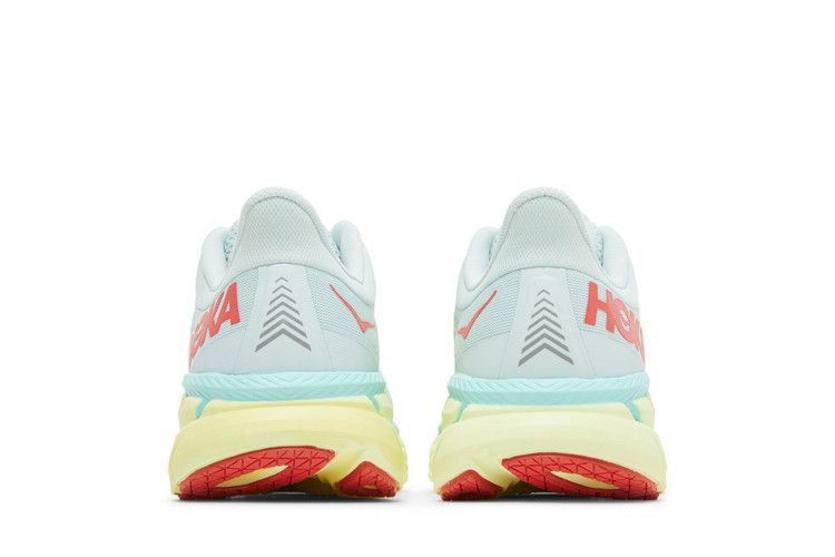 Hoka Wmns Clifton 7 'morning Mist Hot Coral'