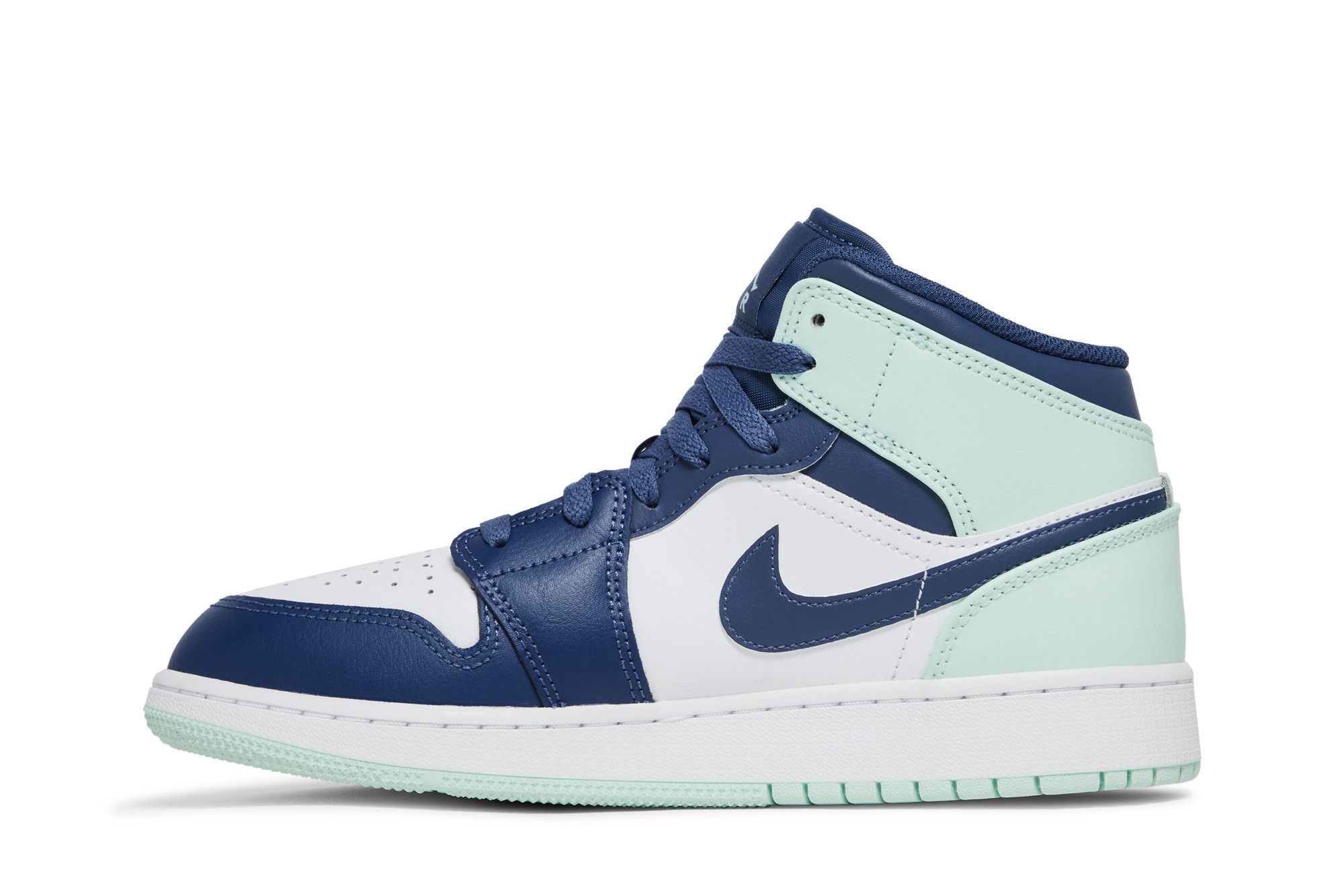 Pre-owned Air Jordan 1 Mid Gs 'blue Mint'