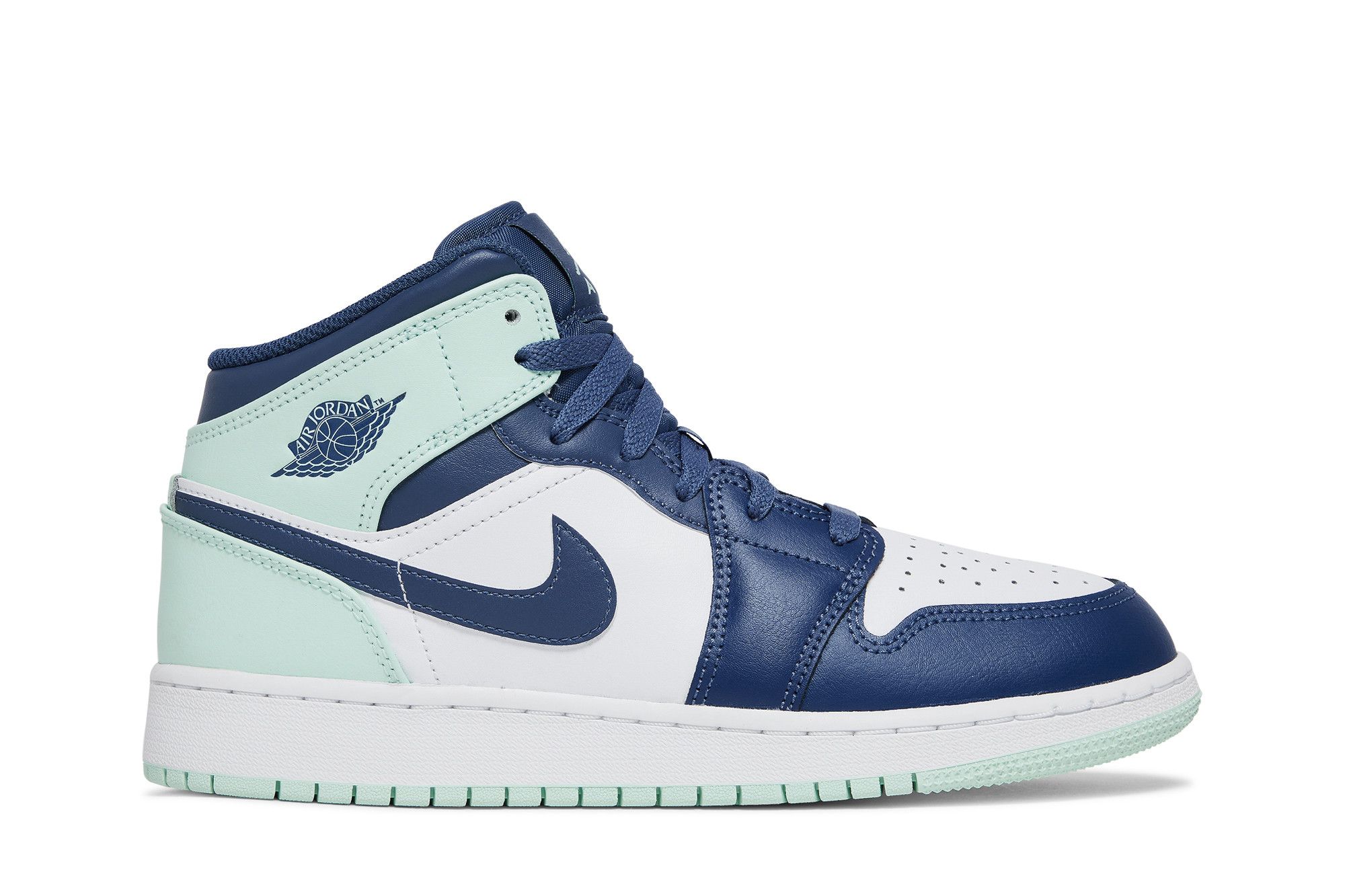 Pre-owned Air Jordan 1 Mid Gs 'blue Mint'