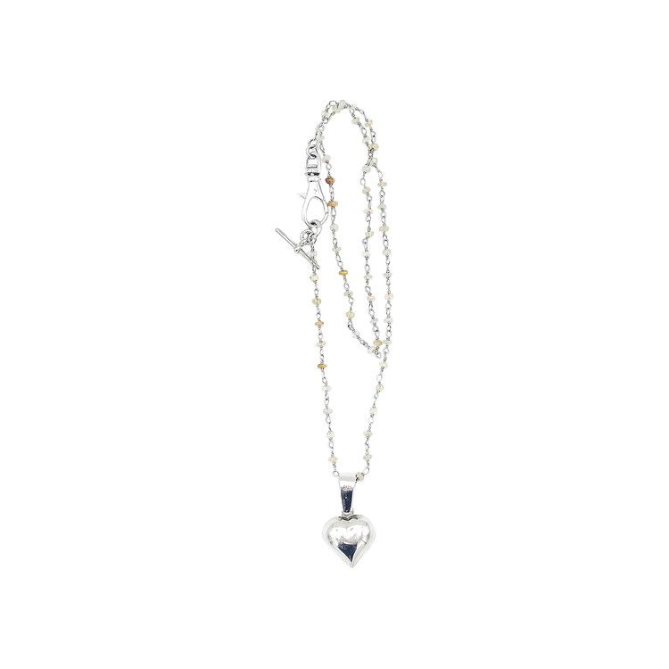 Buy Martine Ali Opal Rosary Heart Chain 'Silver' - MA2211919