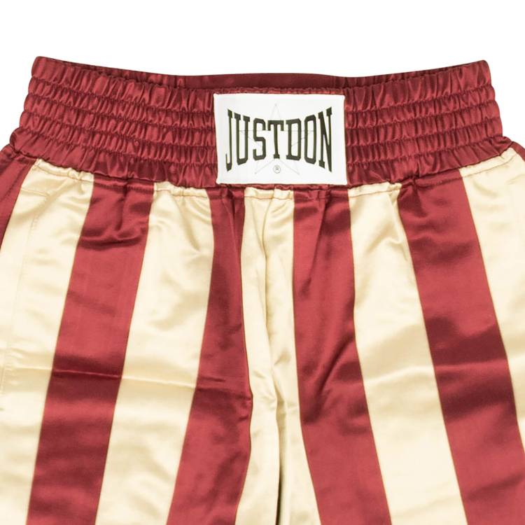 Buy Just Don Striped Boxing Shorts 'Burgundy' - 4925 100000202SBS BURG |  GOAT
