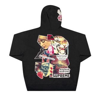 Buy Supreme Instant High Patches Hooded Sweatshirt 'Black