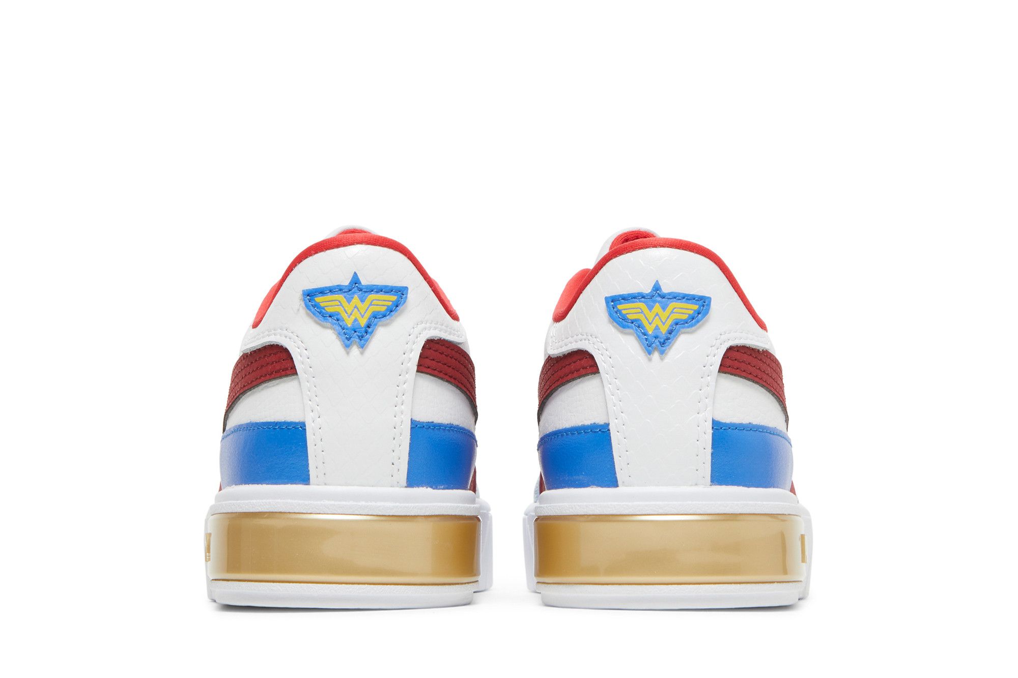 Pre-owned Puma Dc Comics X Cali Star Jr 'wonder Woman' In White