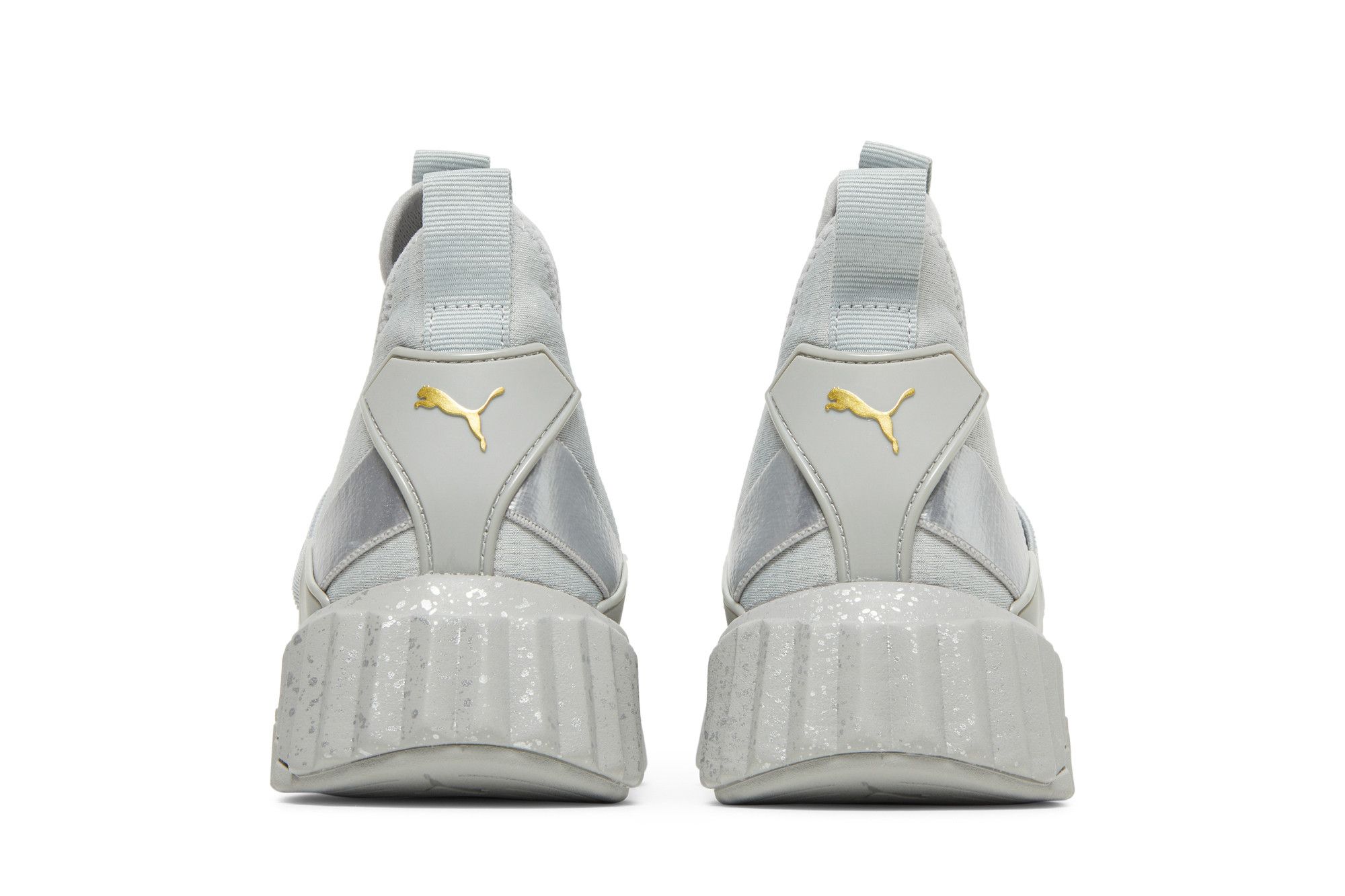 Pre-owned Puma Wmns Defy Mid Metal 'high Rise Silver'