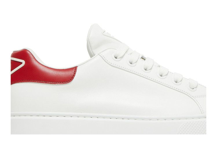 Buy Prada Marco Leather White Red 4E3583 3G4I F0970 GOAT