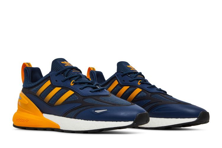 Buy Adidas ZX 2K Boost 2.0 'Crew Blue Semi Solar Gold' - GZ7733 | GOAT