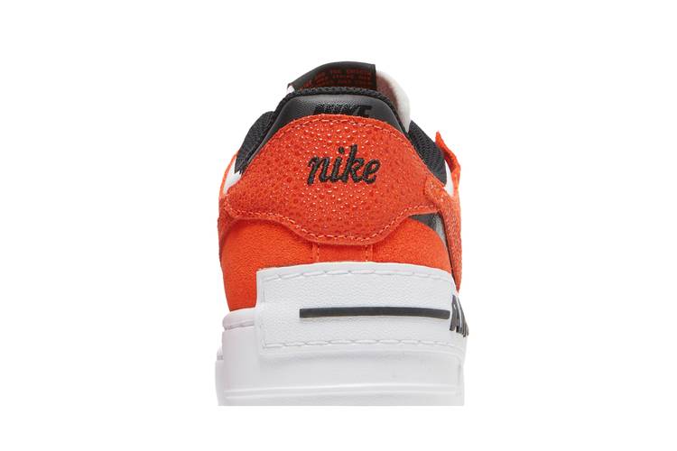 Nike Air Force 1 Shadow Women's Rush Orange Black White Shoes NEW DQ8586-800