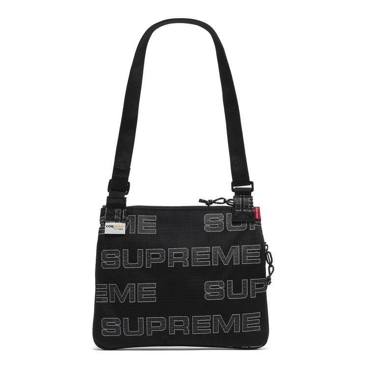 Supreme バッグ Supreme ロゴ ショルダーバッグ | ブラック | FARFETCH JP