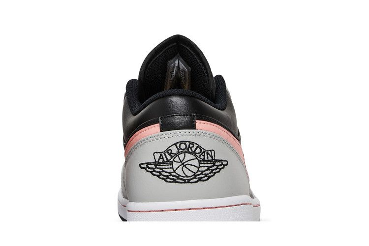 Air Jordan 1 Low Black Grey Fog Bleached Coral