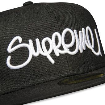 Supreme Handstyle New Era 'Black'