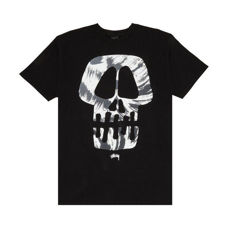 Buy Stussy Brush Skull Tee 'Black' - 1903419 BLAC | GOAT