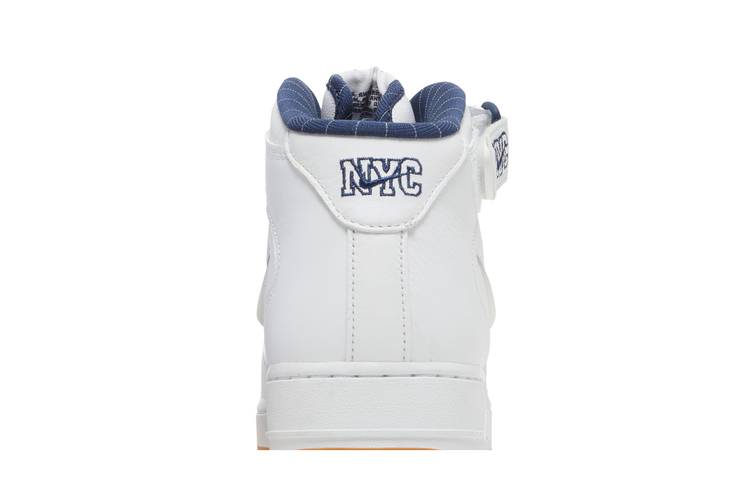 Nike Air Force 1 Mid Jewel QS NYC Yankees Mens Shoes White Sneakers