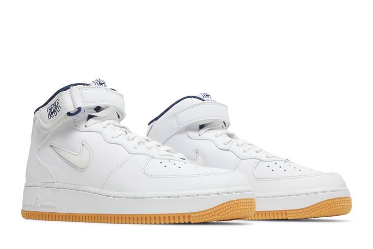 Buy Air Force 1 Mid Jewel QS 'NYC - Yankees' - DH5622 100 - White